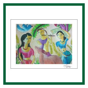 Postkarten Feld mit Wild 5 Stk