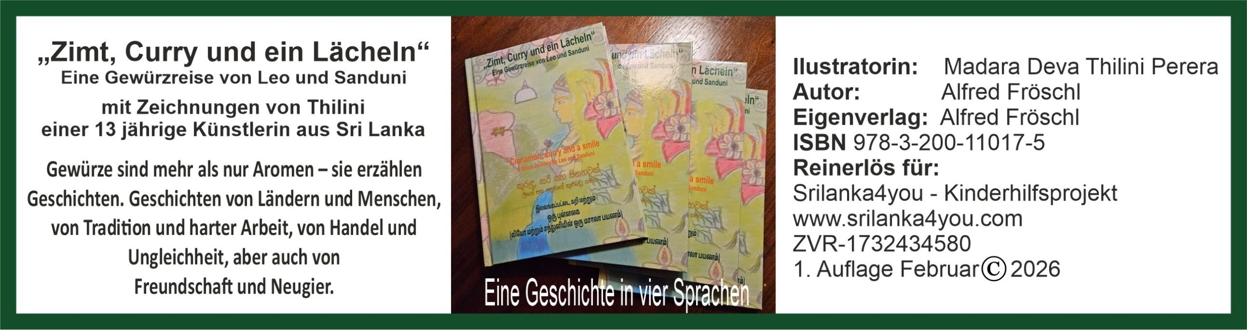 Kinderbuch "Zimt, Curry und ein Lächeln" Eine Gewürzreise von Leo und Sanduni – Bild 3
