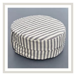 Bodenkissen -  Meditations & Yogakissen "white - blue Kandygs Edition“ – Handgefertigt von MCL Handmade